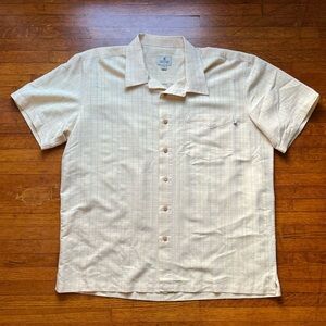 NWOT Solitude Yellow Plaid Button Down Shirt L